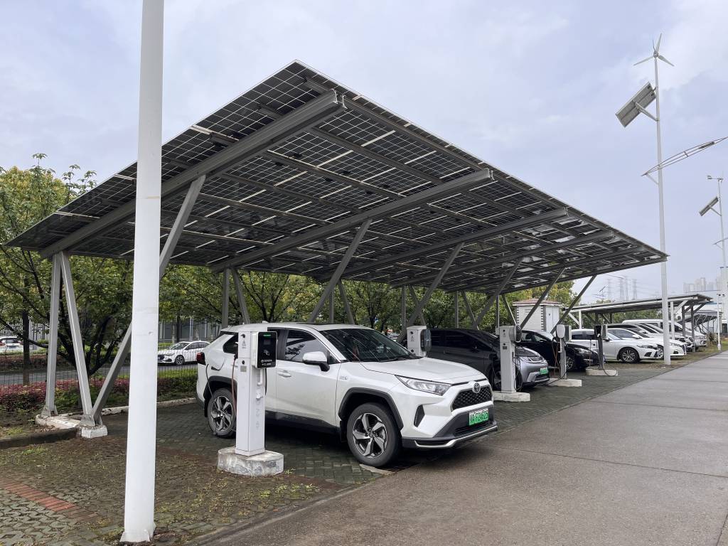 PV + EV Charger Parking Station in Hubei, China