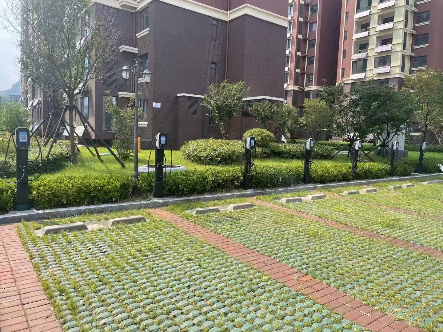 60‑Port AC Charging Car Park | Hubei, China